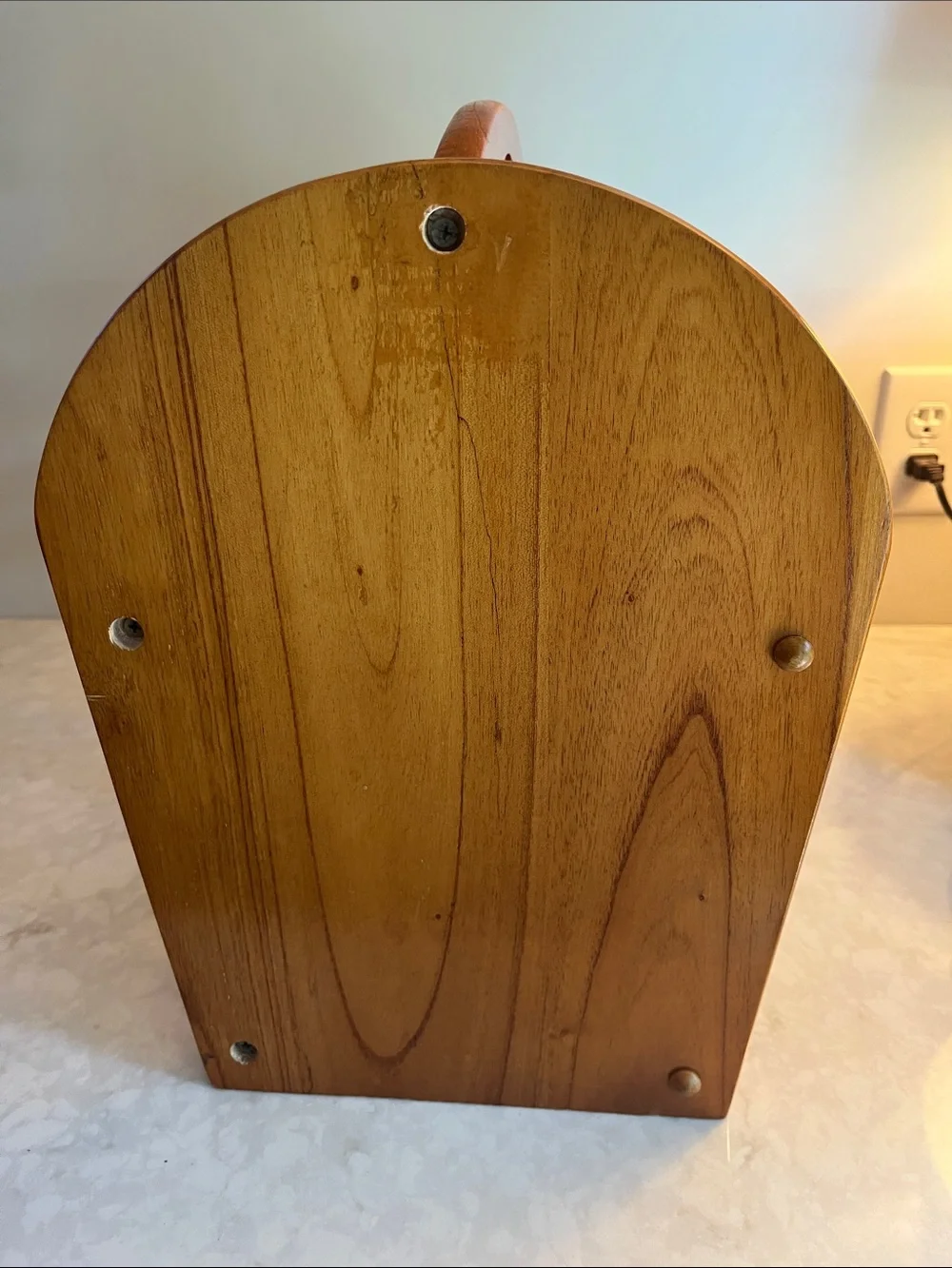 Vintage Wooden Magazine Record Holder Rack Decor